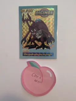 MegaKabuterimon ID #87 Digimon DP 400 Promo Toy Card Bandai 1999 Holographic - Image 1