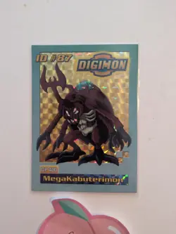 MegaKabuterimon ID #87 Digimon DP 400 Promo Toy Card Bandai 1999 Holographic - Image 2