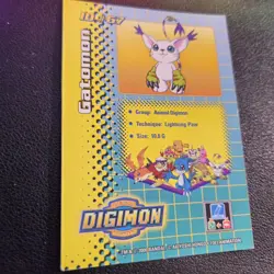Gatomon 67 Prism Rare Holographic Promo 2000 Digimon Card Bandai Toy Insert - Image 2