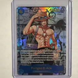 One Piece Card Carrying On His Will Portgas.D.Ace OP13-119 SEC Manga English! - Image 1