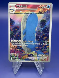 Pokemon Journey Together Card #162/159 Wailord Illustration Rare - Image 1