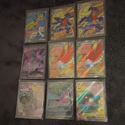 Pokemon TCG 9 Card Lot EX Full Art Holo Zacian Garchomp Ho-Oh Nidoking Crobat - Image 1