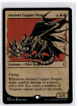 Ancient Copper Dragon Foil Baldur's Gate 396 LP x1 MTG Magic: the Gathering - Image 1