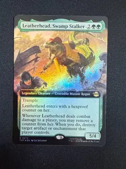 Leatherhead, Swamp Stalker (EXTENDED FOIL) - TMNT (Magic) NM - Image 1
