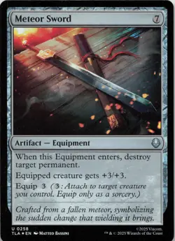 Meteor Sword - FOIL - U Avatar: The Last Airbender 258 - MTG - Image 1