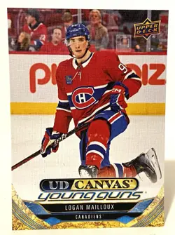 Upper Deck Montreal Canadiens UD Canvas 6 Card Lot - 2 Young Guns - Image 2