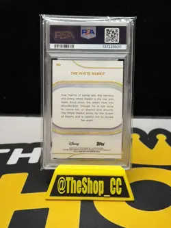 2025 Topps Chrome Disney The White Rabbit /50 Gold Refractor PSA 10 #180 - Image 2