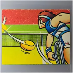 Tennis Famicom Menko Card 1986 Amada Japan Non-Sport Vintage Collectible - Image 1