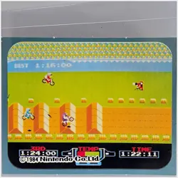 Excitebike Nintendo 1984 Sticker No.86 Japan Vintage Non-Sport Card Collectible - Image 1