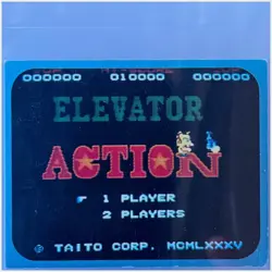 Elevator Action Taito 1985 Sticker No.206 Japan Vintage Non-Sport Trading Card - Image 1