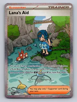 LANA'S AID 219/167 SPECIAL ILLUSTRATION RARE TWILIGHT MASQUERADE POKEMON NM - Image 1