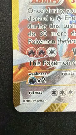 Pokemon Volcanion EX Secret Rare Holo 115/114 XY - Steam Siege TCG - Image 2