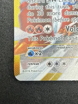 Pokemon Volcanion EX Secret Rare Holo 115/114 XY - Steam Siege TCG - Image 3