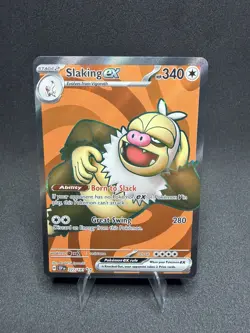 NM Slaking ex 227/191 Ultra Rare Surging Sparks Pokemon Holo - Image 1