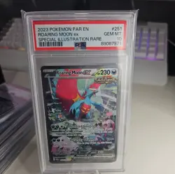 Pokemon Paradox Rift Roaring Moon EX SIR PSA 10 - Image 1