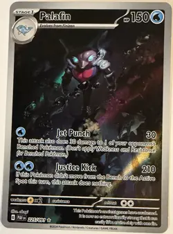 Palafin Pokemon (2024) Paldean Fates 225/091 Near Mint - Image 1