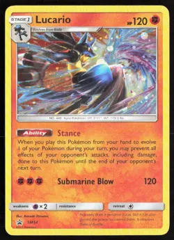 Lucario - SM54 (Cosmos) Holo Promo 2017 Sun & Moon Promo Pokemon - Image 1