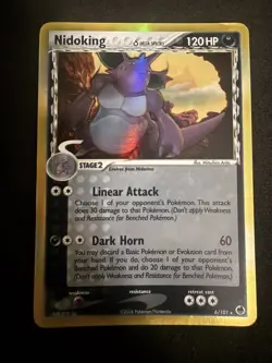 1x Nidoking (Delta Species) - 6/101 - Holo Rare MP Pokemon EX - Drag - Image 1