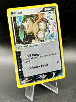 Nuzleaf 39/100 Stamped Pokemon EX Crystal Guardians Vintage Reverse Holo NM/LP - Image 1