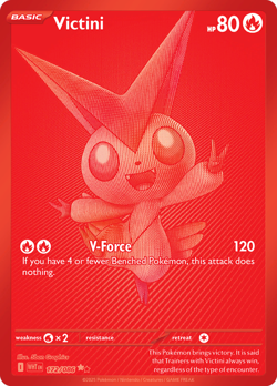1x Victini - 172/086 - Black White Rare NM-Mint Pokemon SV10.5b - White Flare - Image 1