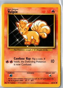 VULPIX 68/102 COMMON BASE SET POKEMON MP - Image 1