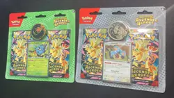 LOT OF 2 Pokemon TCG Ascended Heroes 2-Pack Blister Erika & Larry FACTORY SEALED - Image 1