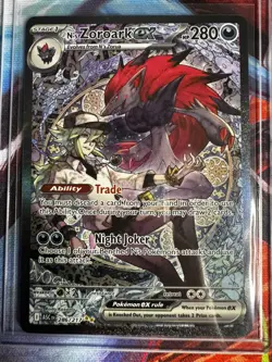 Pokemon TCG N's Zoroark EX 286/217 Ascended Hero’s Special Illustration Rare NM - Image 1