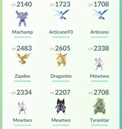 Pokemon Go PTC Acc, Guaranteed Lucky Armor Mewtwo - Image 2