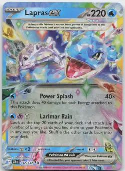 Pokemon: Lapras ex - SV07: Stellar Crown - Double Rare - NM - Image 1