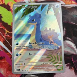 Pokemon Misty’s Lapras 194/182 Destined Rivals Full Art Illustration Rare NM - Image 2
