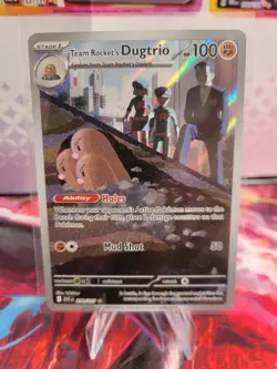 Team Rocket’s Dugtrio 239/217 Ascended Heroes Illustration Rare Pokemon TCG NM - Image 1