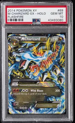 2014 POKEMON XY FLASHFIRE #69 M CHARIZARD EX PSA 10 - Image 1