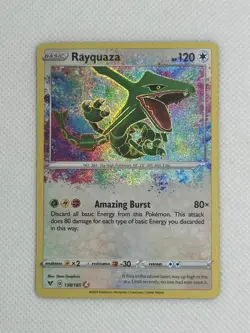 Rayquaza 138/185 SWSH04: Vivid Voltage Holo NM Pokemon TCG - Image 1