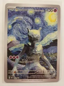 MEWTWO - FAN ART - VAN GOGH EDITION POKEMON NM - Image 1