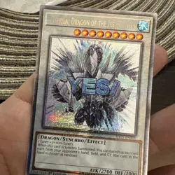 Yugioh! Trishula, Dragon Of The Ice Barrier RA05-EN101 Stamp Starlight Rare NM - Image 2