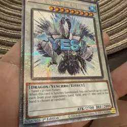 Yugioh! Trishula, Dragon Of The Ice Barrier RA05-EN101 Stamp Starlight Rare NM - Image 3