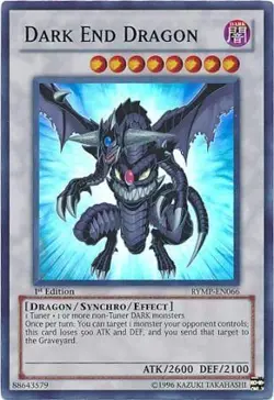 YUGIOH Dark End Dragon - RYMP-EN066 - Super Rare 1st Edition NM - Image 1