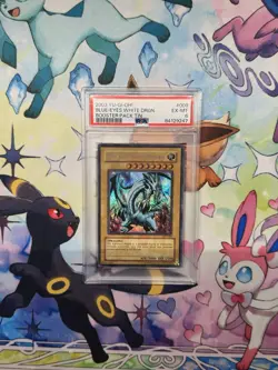 Yu-Gi-Oh Blue-Eyes White Dragon 2003 BPT-009 PSA 6 EX-MT - Image 1