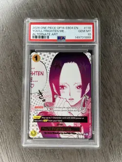 2026 ONE PIECE OP14-EB04 EN YOU'LL FRIGHTEN ME... ALTERNATE ART PSA 10 - Image 1