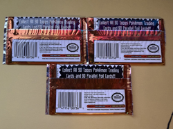 3x Pokemon Topps TV Animation Edition Sealed Packs- 7 Cards & 1 Foil 1999 - Image 2