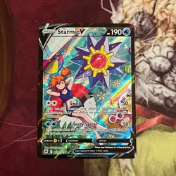 Pokemon Starmie V Holo Trainer Gallery Card TG13/TG30 Swsh10 Astral Radiance - Image 1