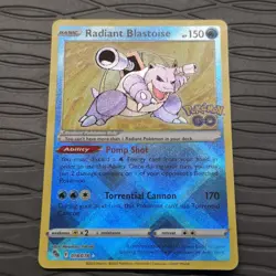 Radiant Blastoise 018/078 Pokemon GO Holo Radiant Rare Pokemon Card - Image 2