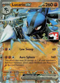 Lucario ex Promo Prize Pack Series Cards 017 NM - Image 1