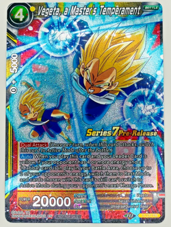 Vegeta, a Master's Temperament | Pre Release Foil | Dragon Ball Super Card NM - Image 1
