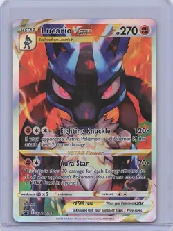 Lucario VSTAR SWSH291 Holo Promo Sword & Shield Promo Pokemon Card - Image 1