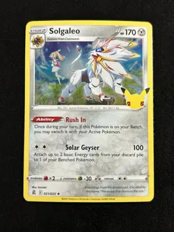 Solgaleo 021/025 Holo Rare Celebrations Pokemon Card - Image 1