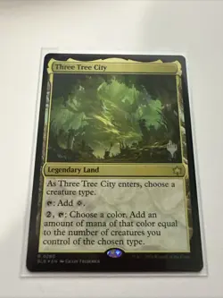 MTG Magic the Gathering Three Tree City (260p/160) Bloomburrow Promos NM FOIL - Image 1