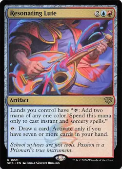 Resonating Lute R Secrets of Strixhaven 221 NM - Image 1