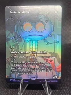 1x (16 PZA) Metallic Mimic - FOIL - BORDERLESS SOURCE MATERIAL MTG Teenage Mutan - Image 1