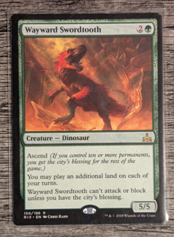 MTG: Wayward Swordtooth (Rivals of Ixalan) RARE - Image 1